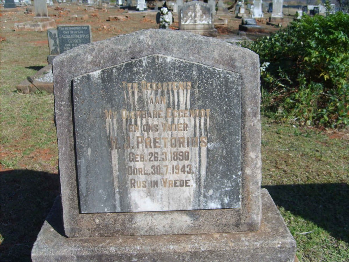 PRETORIUS H.J. 1890-1943