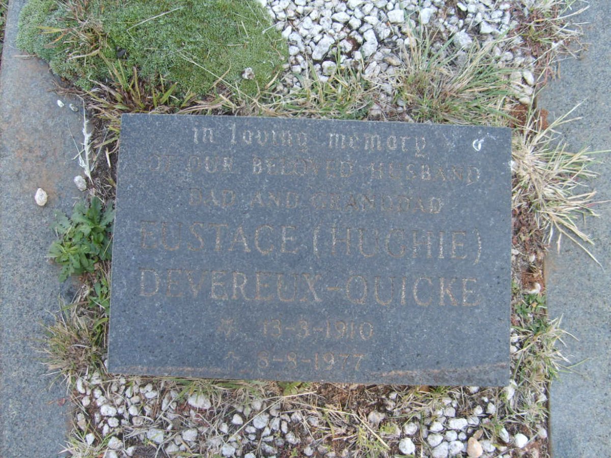QUICKE Eustace, Devereux 1910-1977