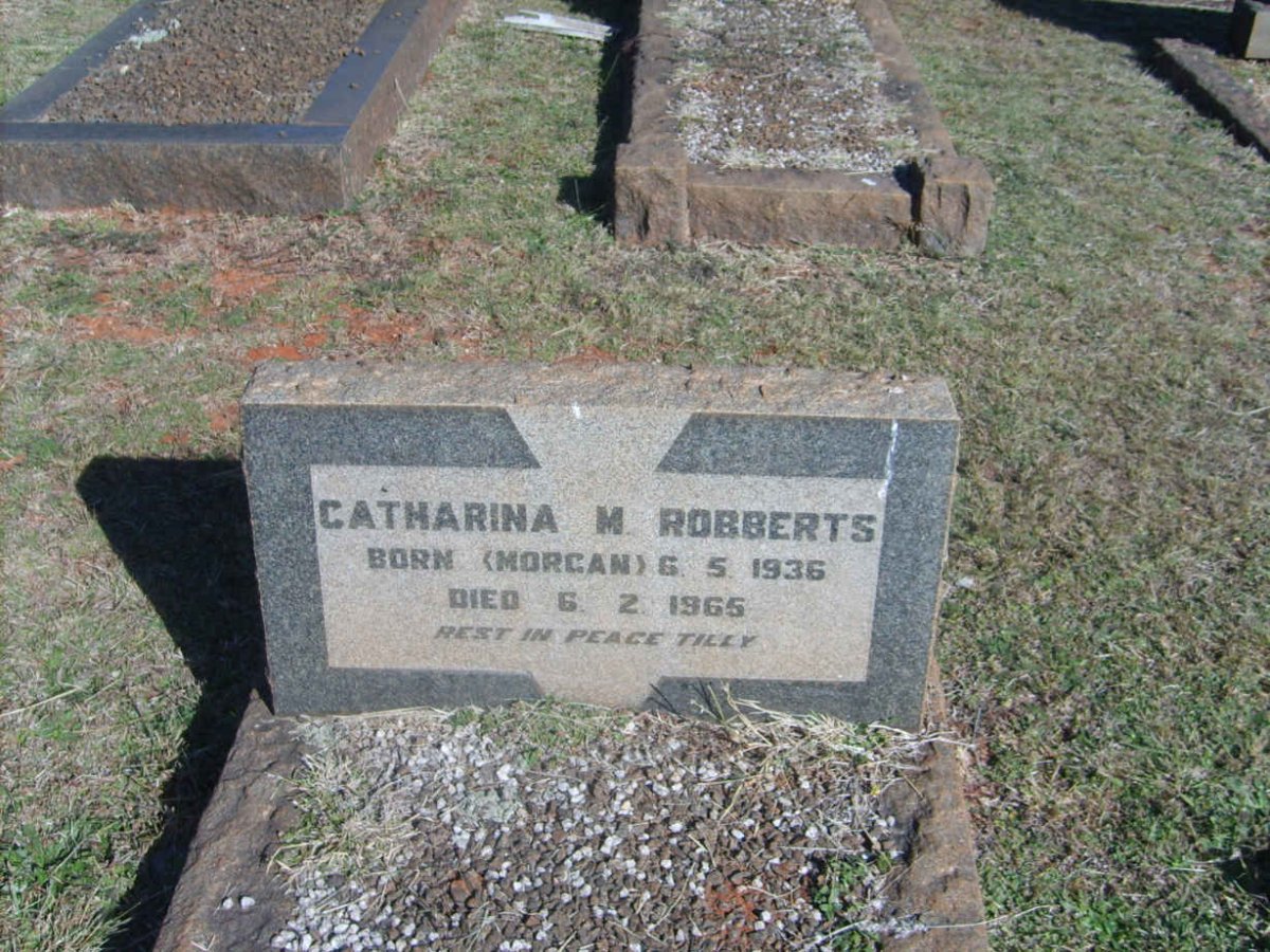 ROBBERTS Catharina M. nee MORGAN 1936-1965