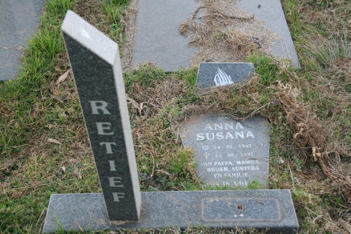 RETIEF Anna Susanna 1967-1991