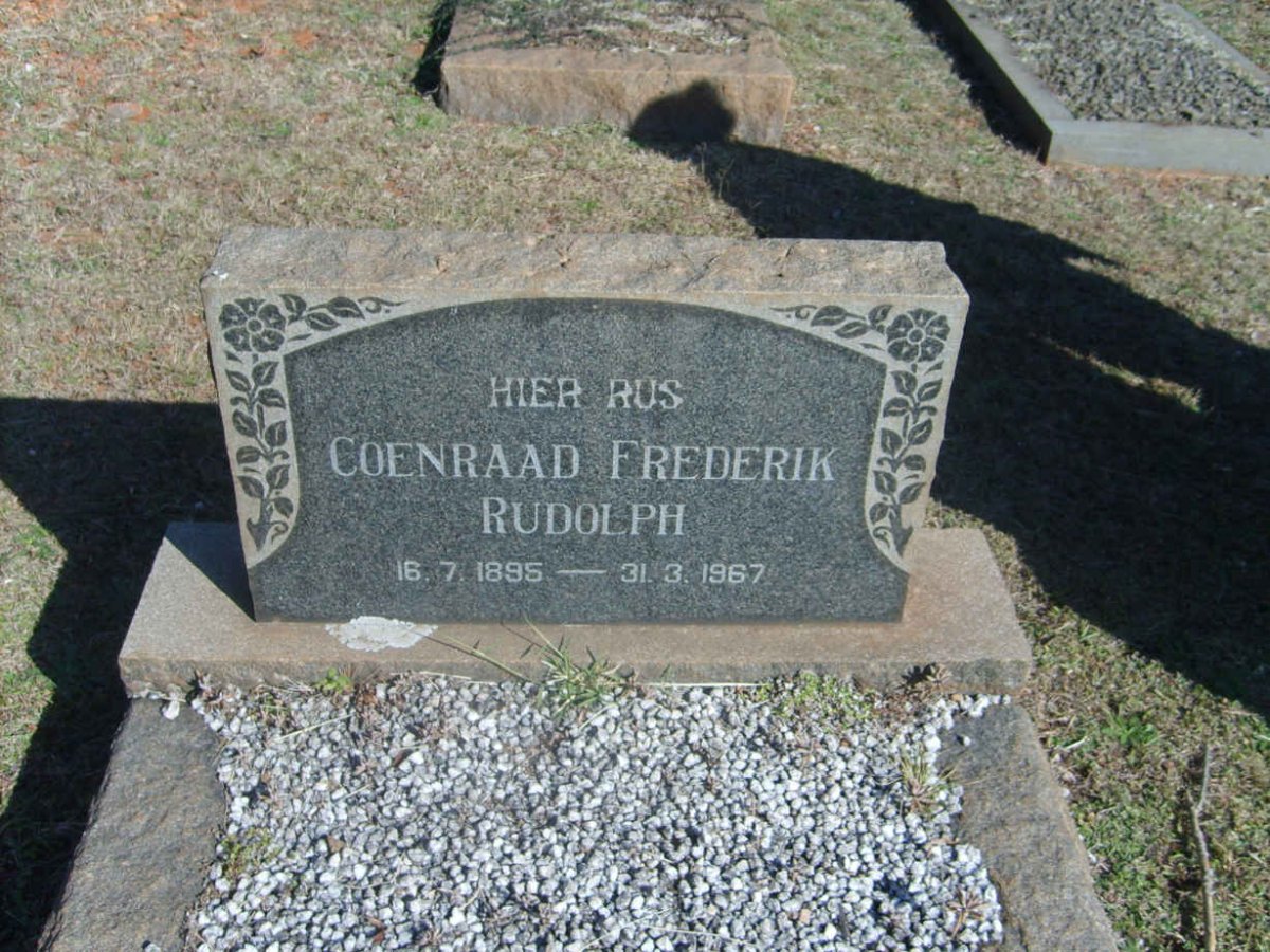RUDOLPH Coenraad Frederik 1895-1967 