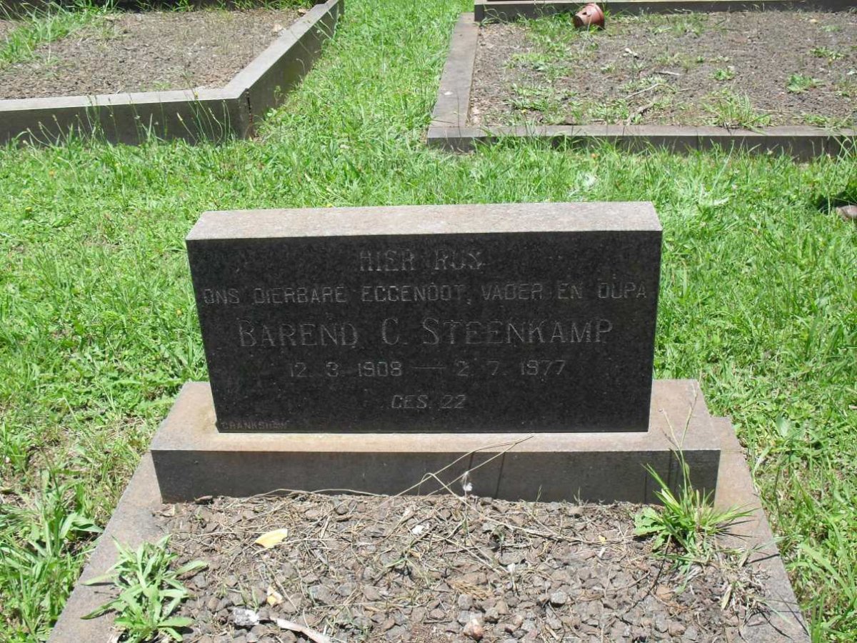 STEENKAMP Barend C. 1908-1977