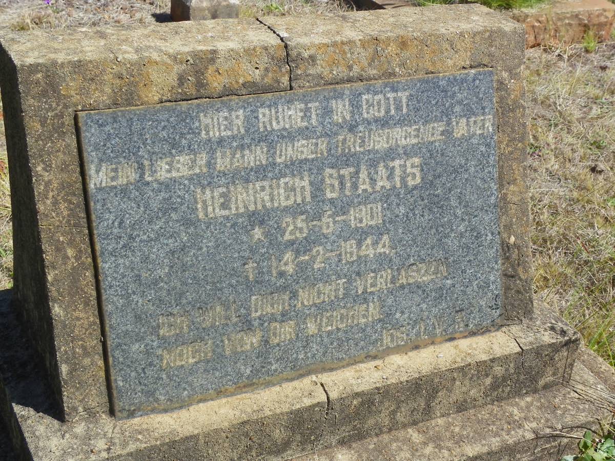 STAATS Heinrich 1901-1944