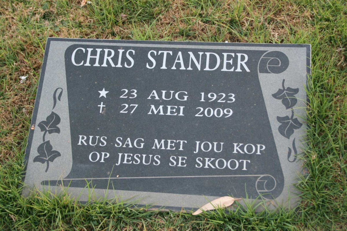 STANDER Chris 1923-2009