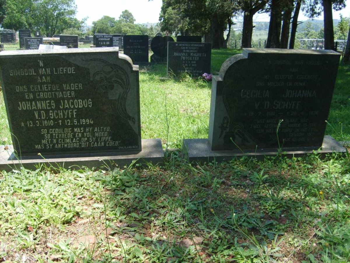 SCHYFF Johannes Jacobus, v.d. 1910-1994 &amp; Cecilia Johanna 191?-1978