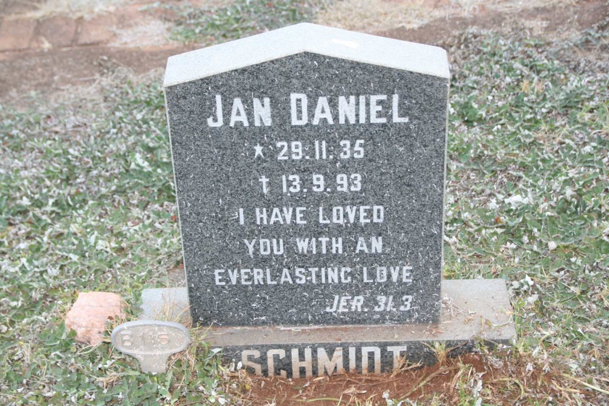 SCHMIDT Jan Daniel 1935-1993