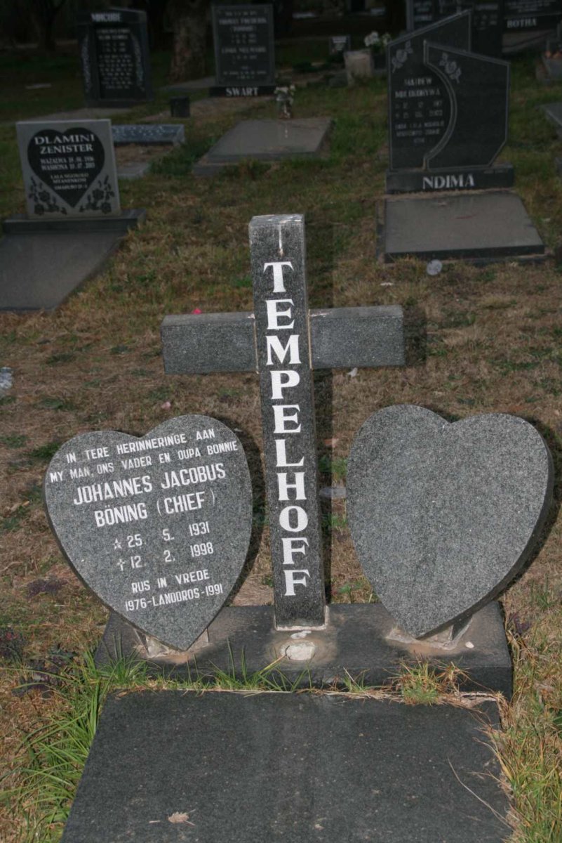 TEMPELHOFF Johannes Jacobus Böning 1931-1998