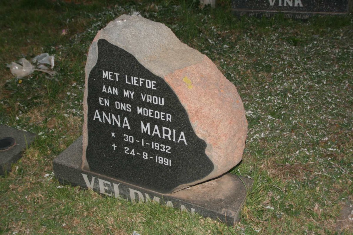 VELDMAN Anna Maria 1932-1991