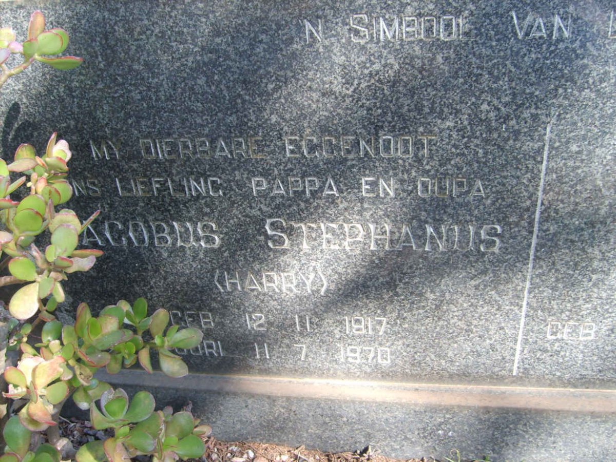 VERMAAK Jacobus Stephanus 1917-1970