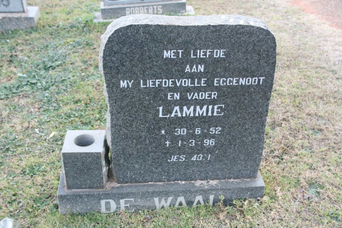 WAAL Lammie, de 1952-1996