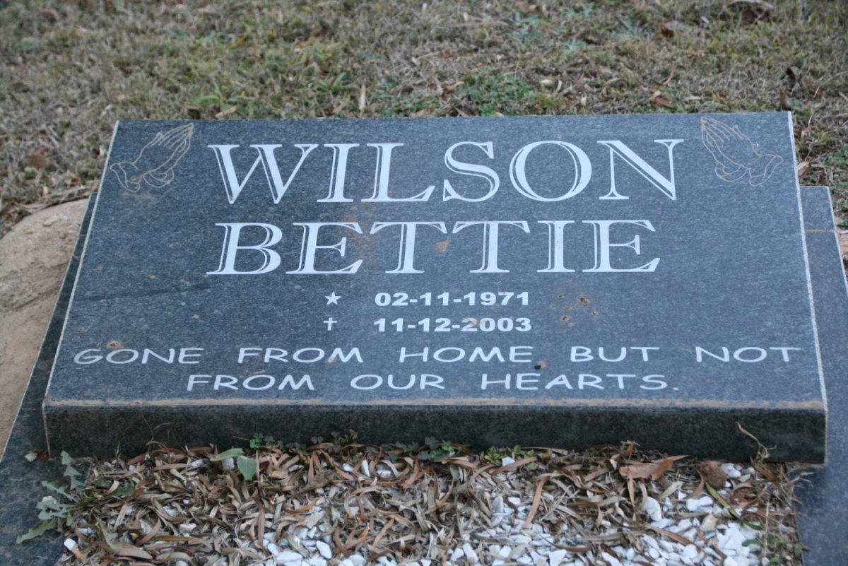 WILSON Bettie 1971-2003