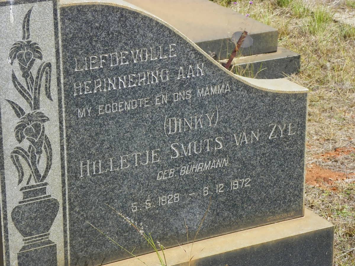 ZYL Hilletje Smuts, van nee BUHRMANN 1928-1972