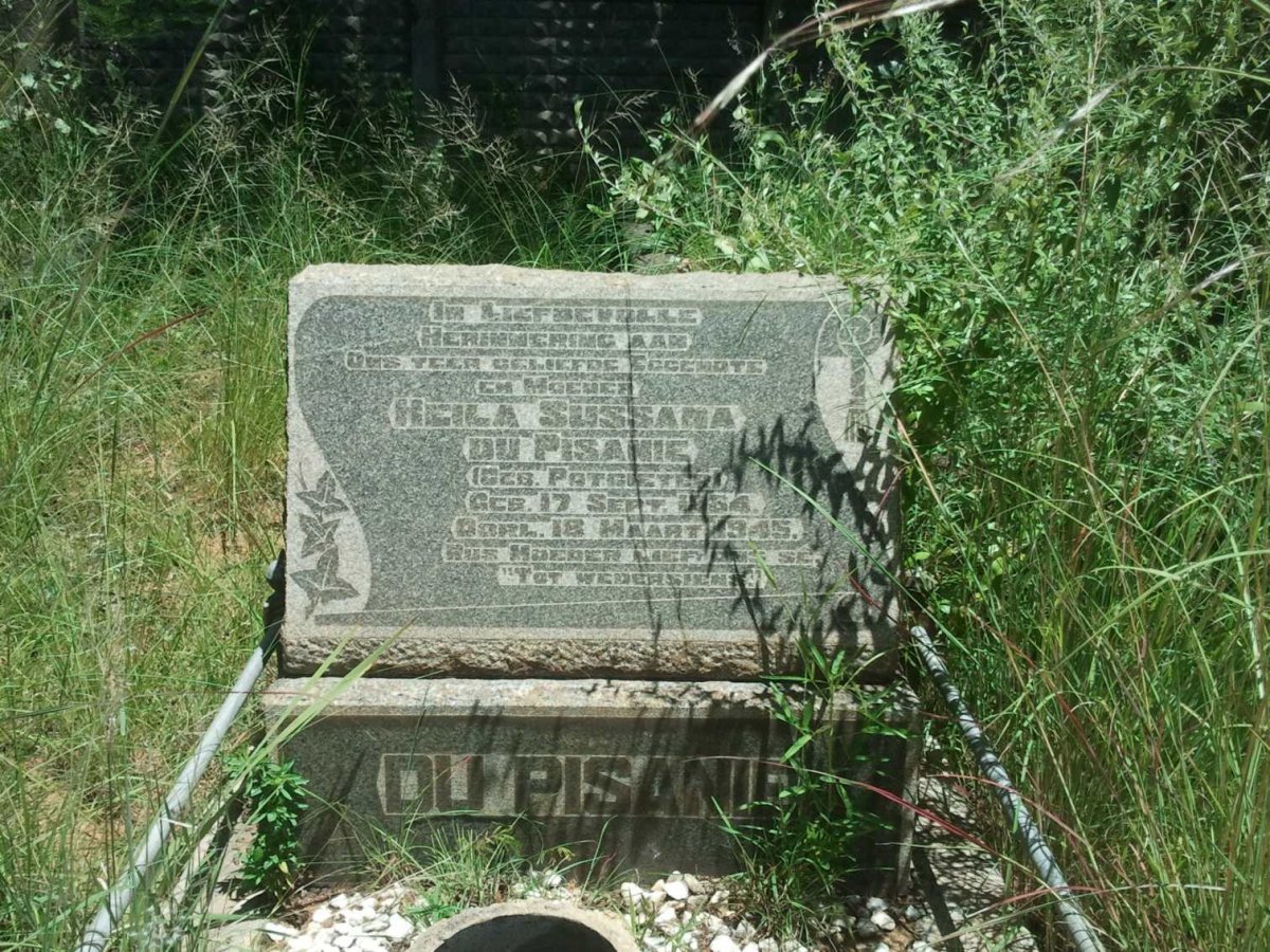 PISANIE Heila Sussana, du nee POTGIETER 1864-1945