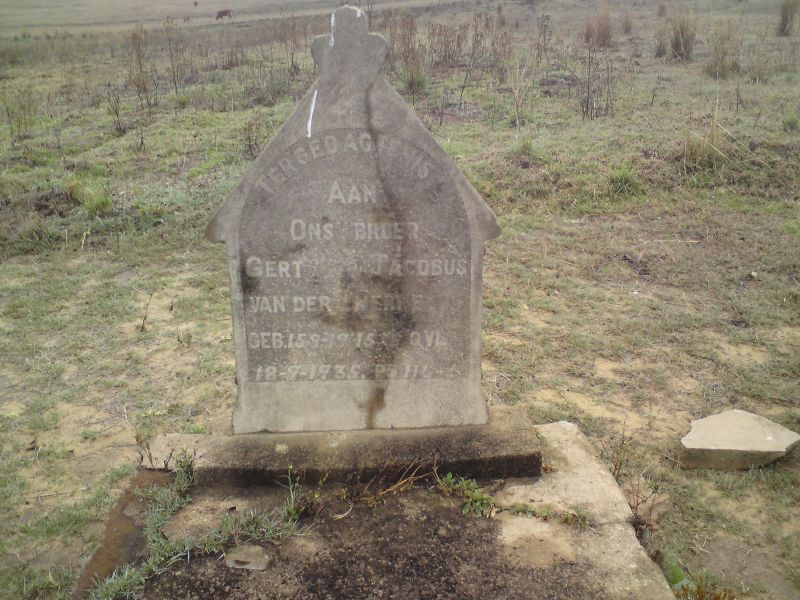 MERWE Gert Jacobus, van der 1915-1935