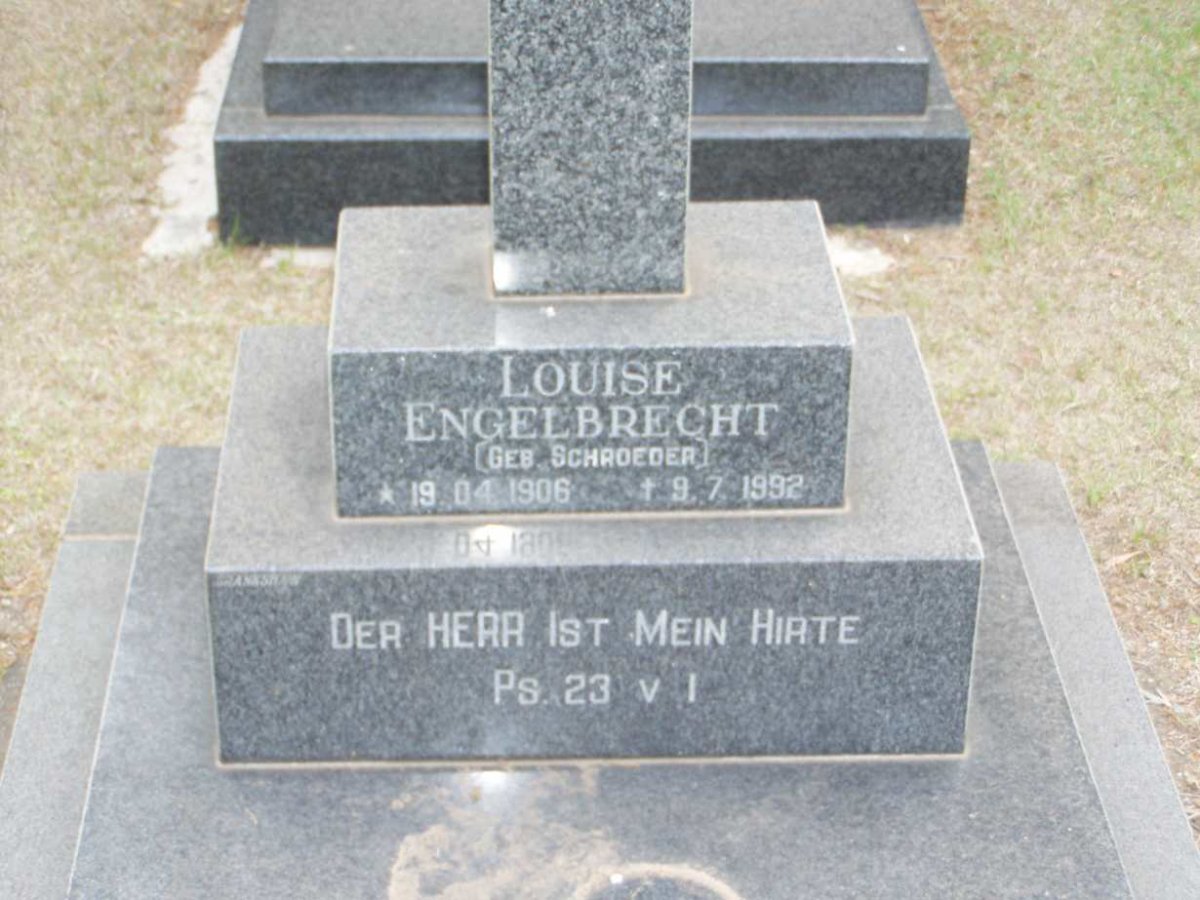ENGELBRECHT Louise D. nee SCHROEDER 1906-1992