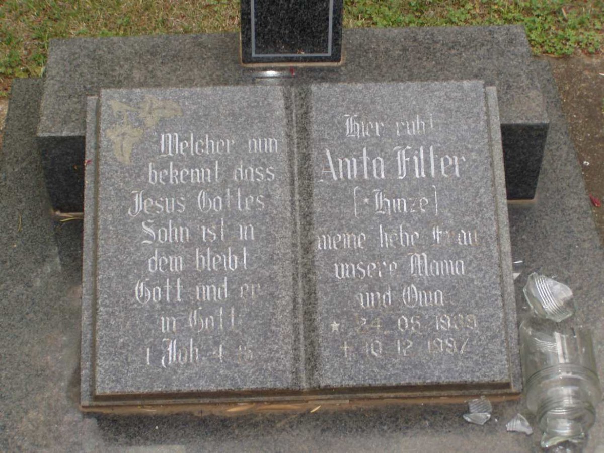 FILTER Anita nee HINZE 1939-1997