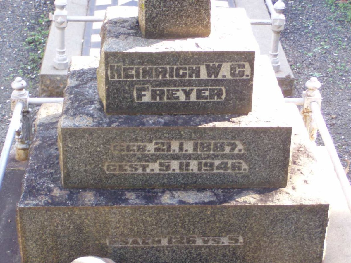 FREYER Heinrich W.C. 1887-1946
