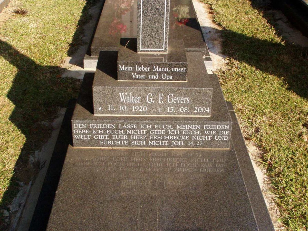 GEVERS Walter G.F. 1920-2004