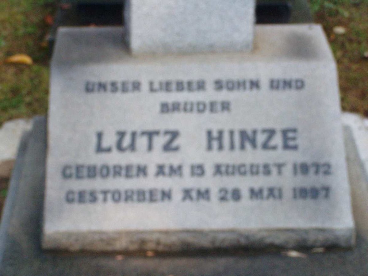 HINZE Lutz 1972-1997