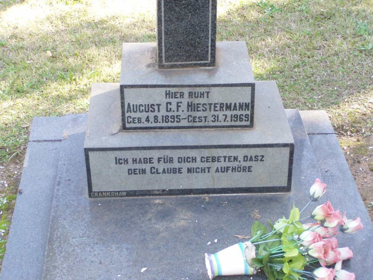HIESTERMANN August G.F. 1895-1969