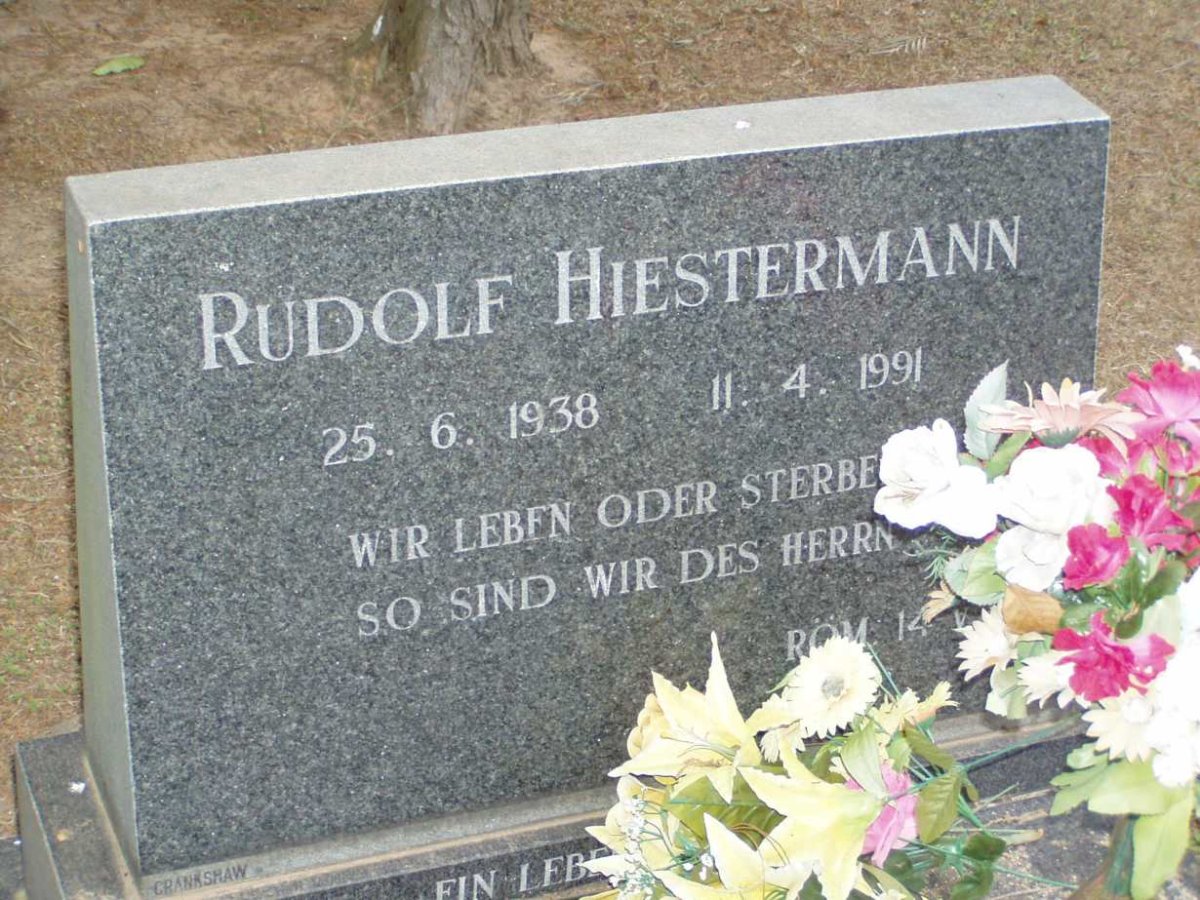 HIESTERMANN Rudolf G. 1938-1991
