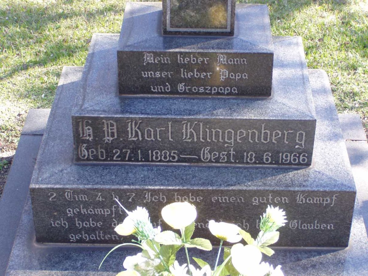 KLINGENBERG H.P. Karl 1885-1966
