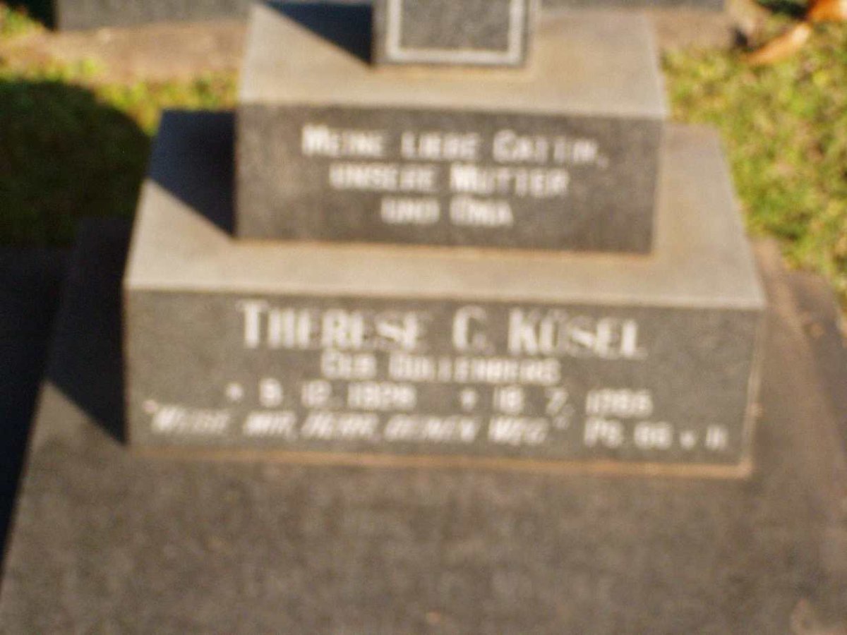 KUSEL Therese G. nee DOLLENBERG