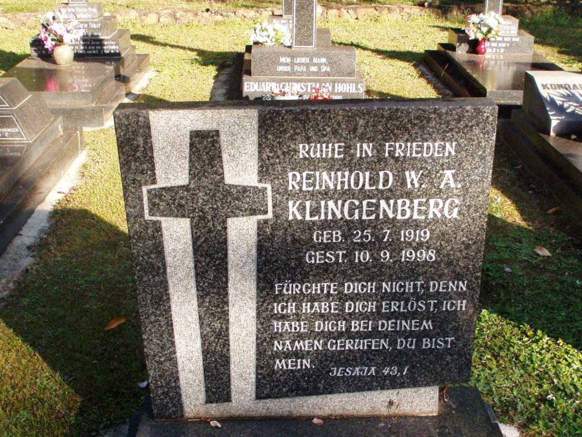 KLINGENBERG Reinhold W.A. 1919-1998