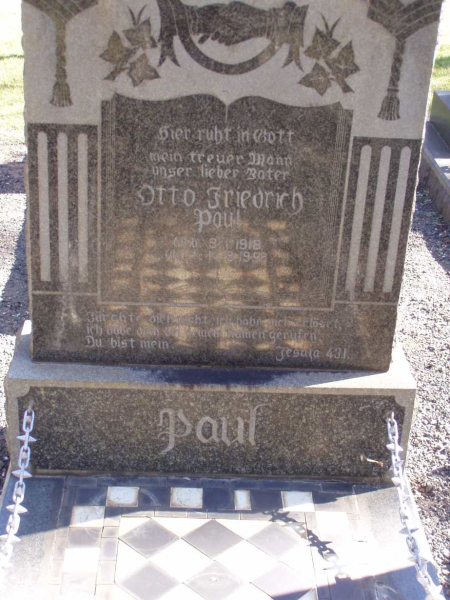 PAUL Otto Friedrich 1919-199?