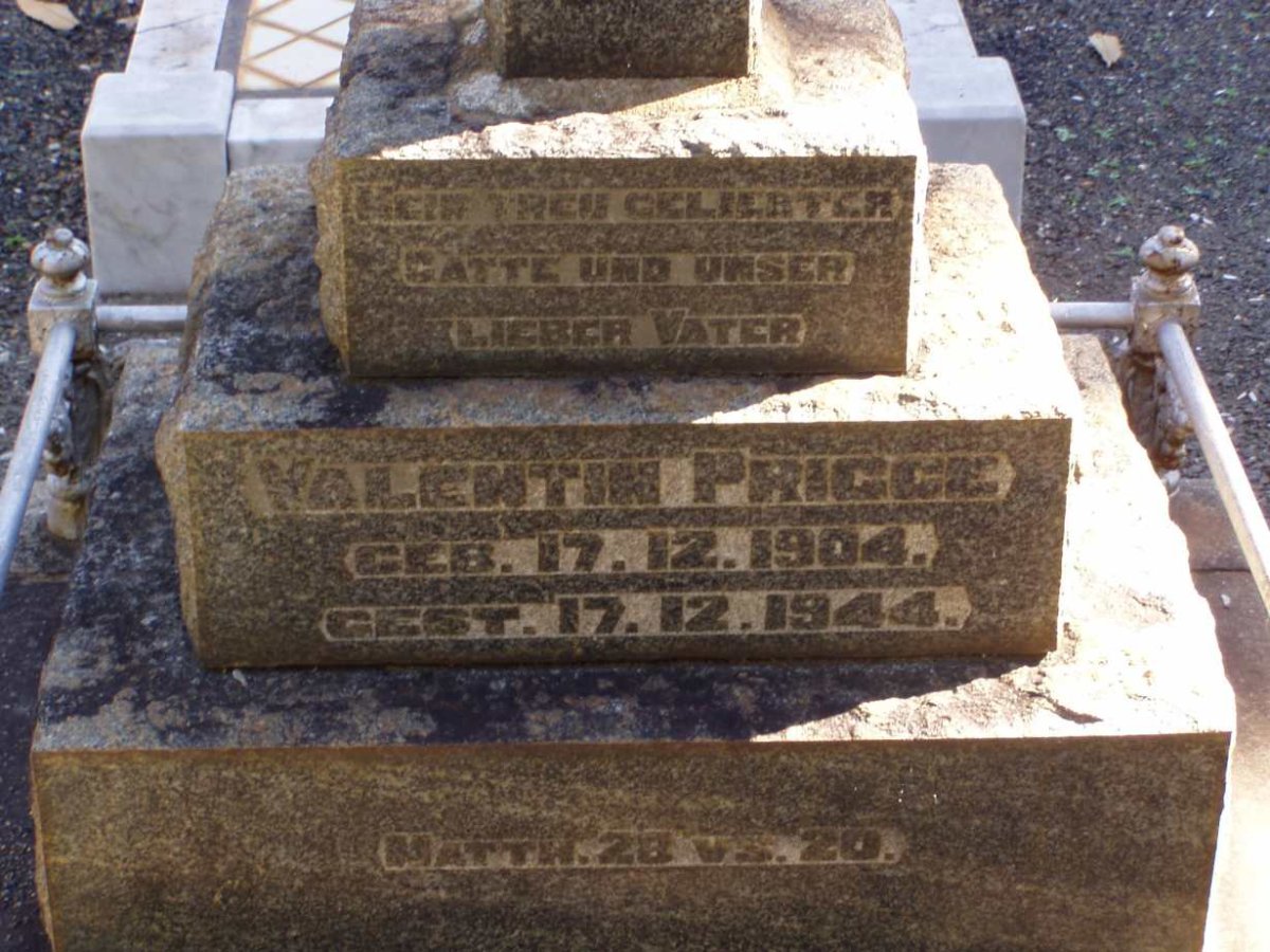 PRIGGE M. Valentin 1904-1944