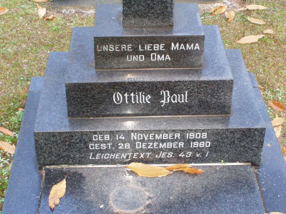 PAUL Ottilie 1908-1980