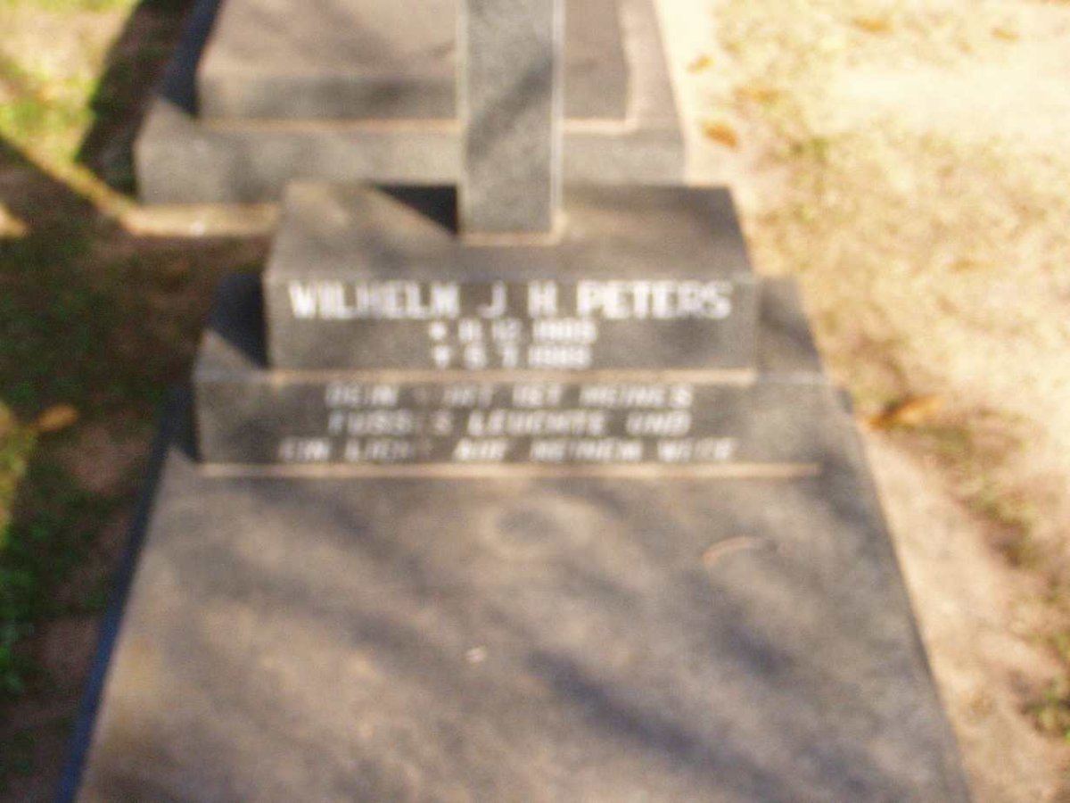 PETERS Wilhelm J.H.