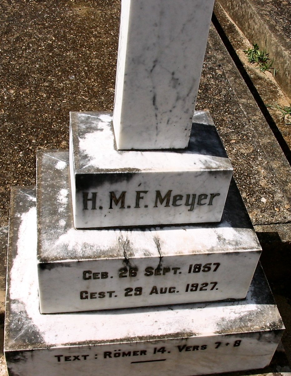 MEYER H.M.F. 1857-1927