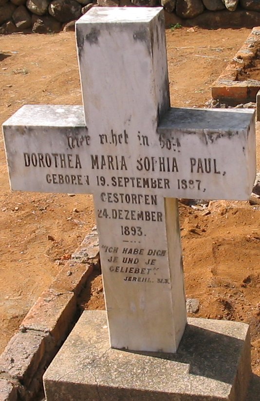 PAUL Dorothea Maria Sophia 1887-1893