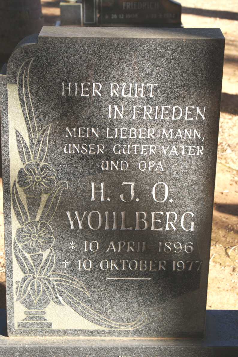 WOHLBERG H.J.O. 1896-1977