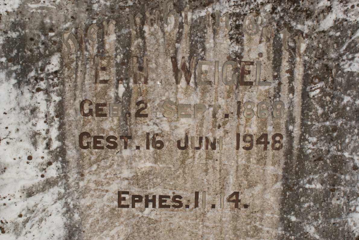 WEIGEL E.H. 1868-1948