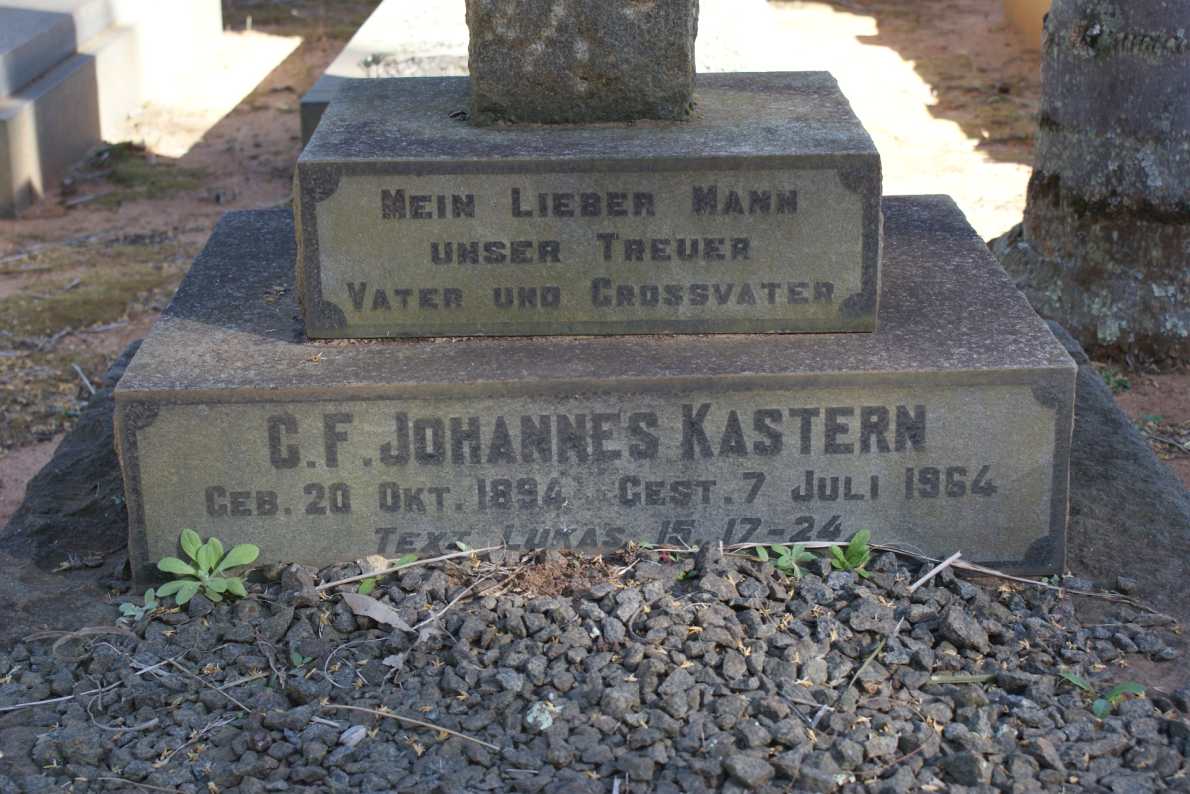 KASTERN C.F. Johannes 1894-1964