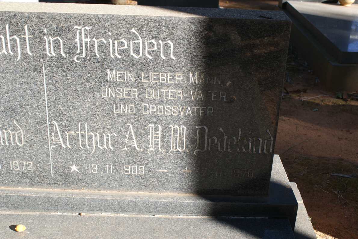 DEDEKIND A.H.W. 1908-1970