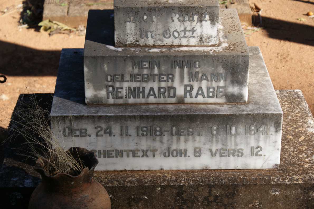 RABE Reinhard 1918-1941