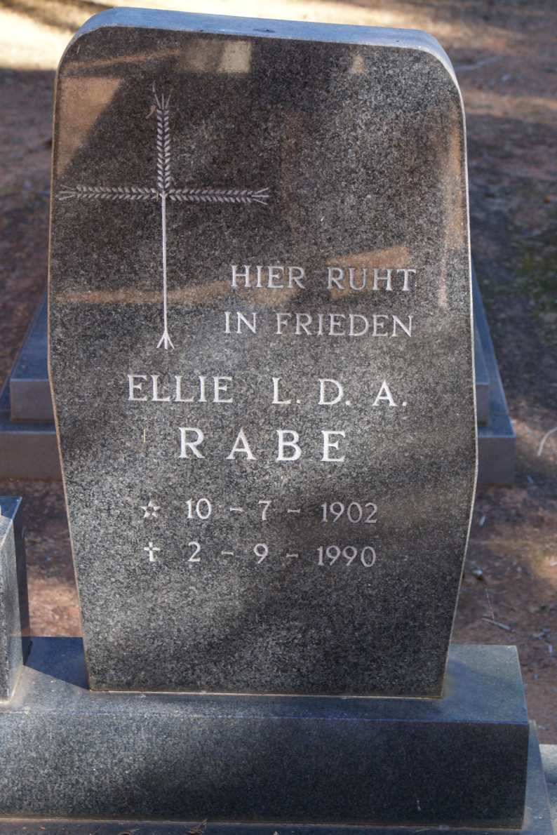 RABE L.D.A. 1902-1990