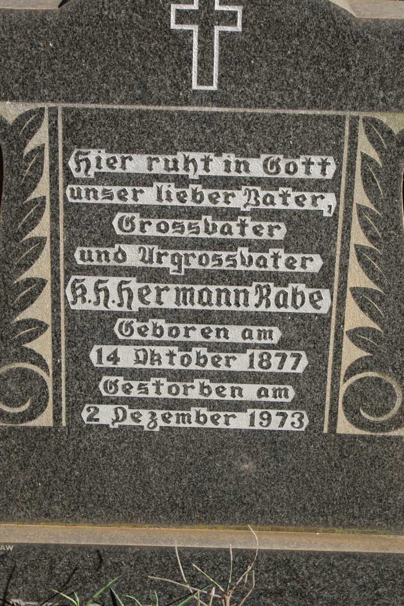 RABE K.H. 1877-1973