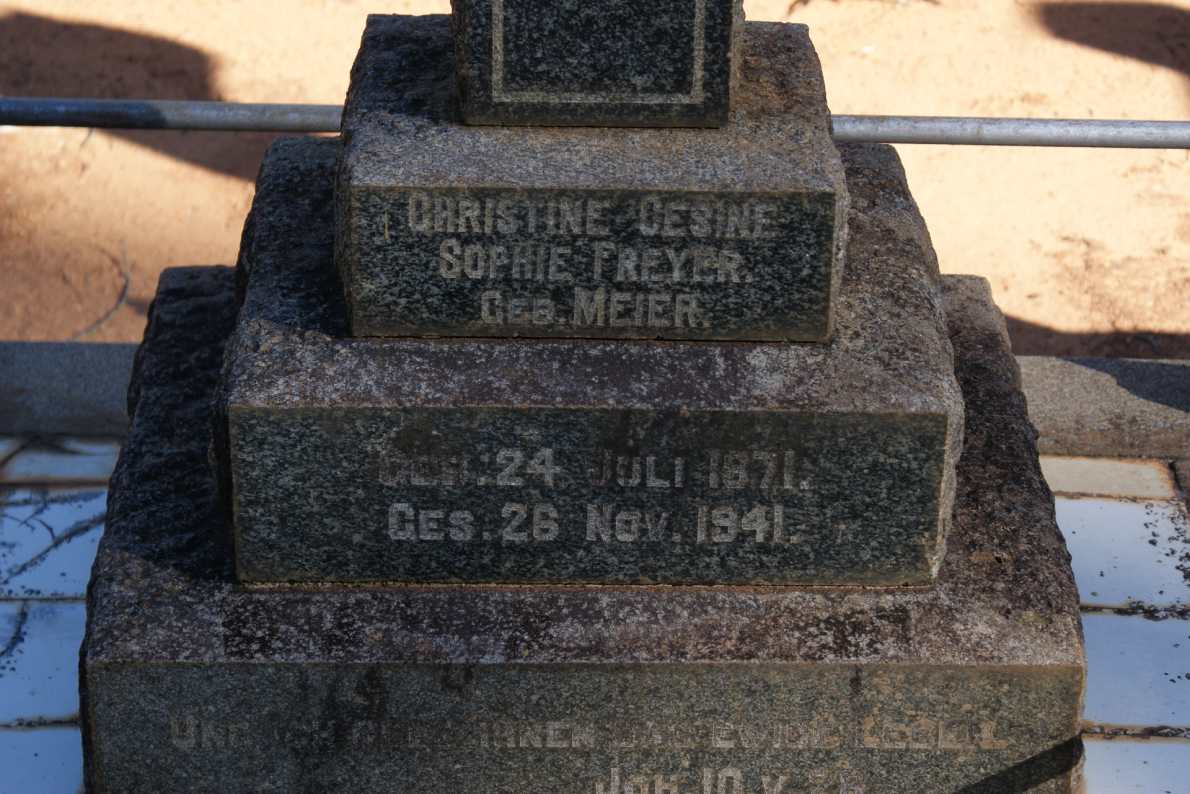 FREYER Christine Gesine Sophie nee MEIER 1871-1941