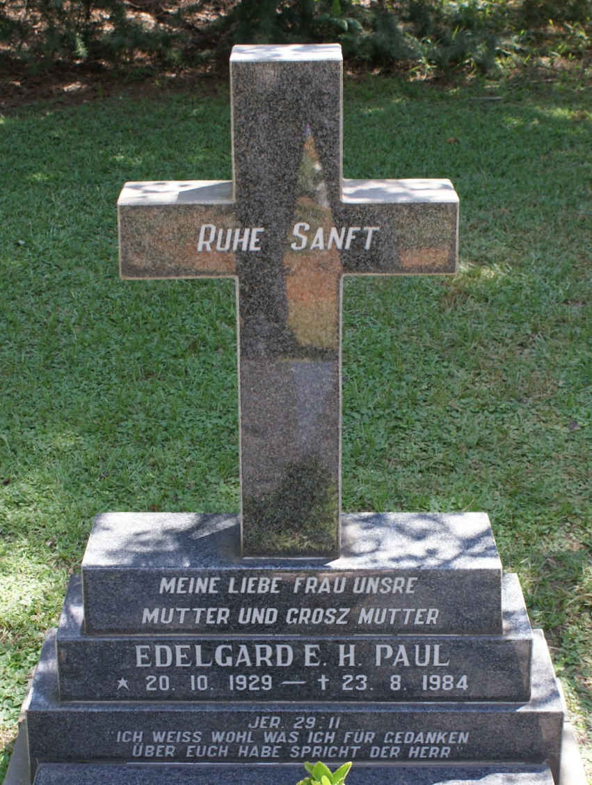 PAUL Edelgard E.H. 1929-1984