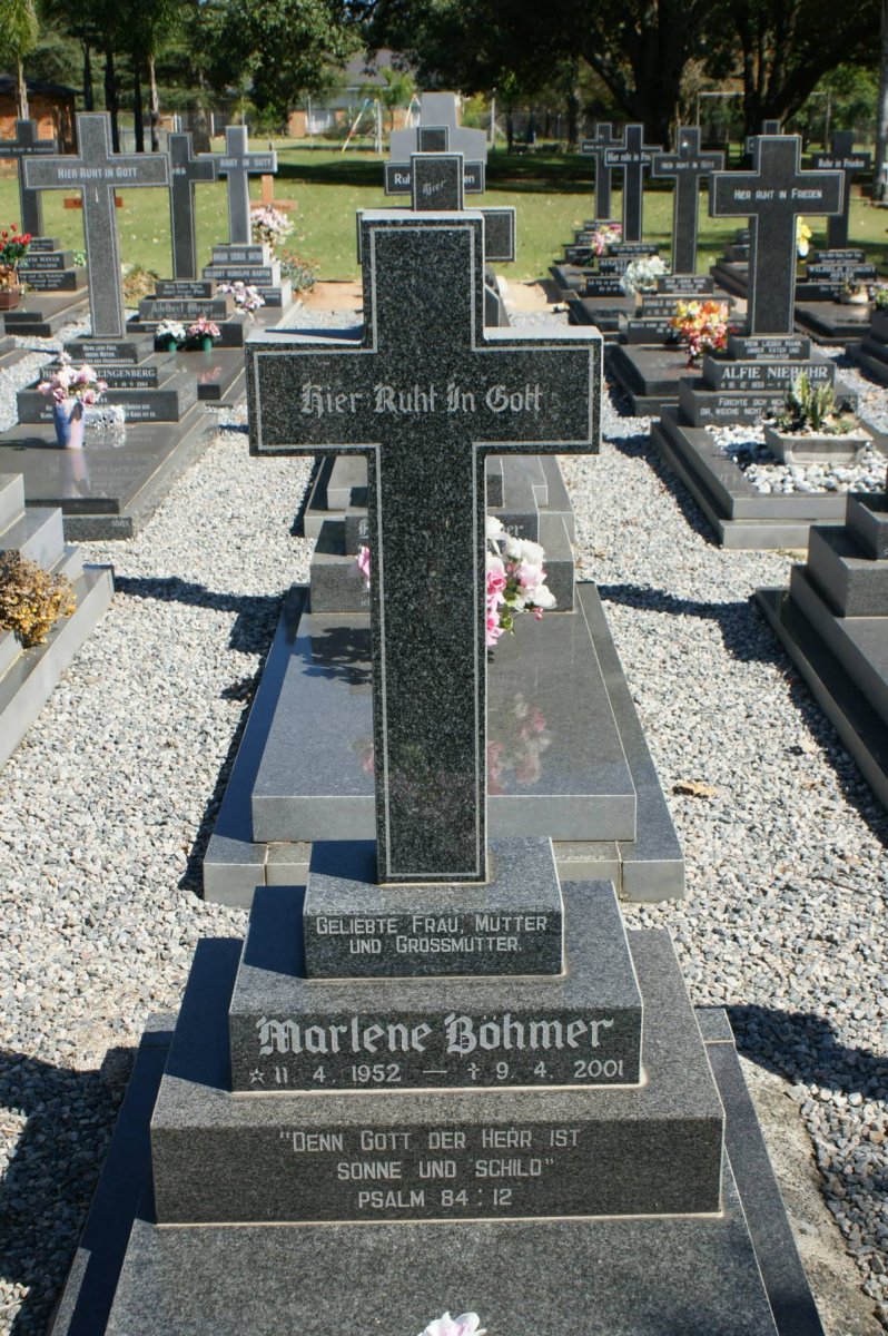 BÖHMER Marlene 1952-2001