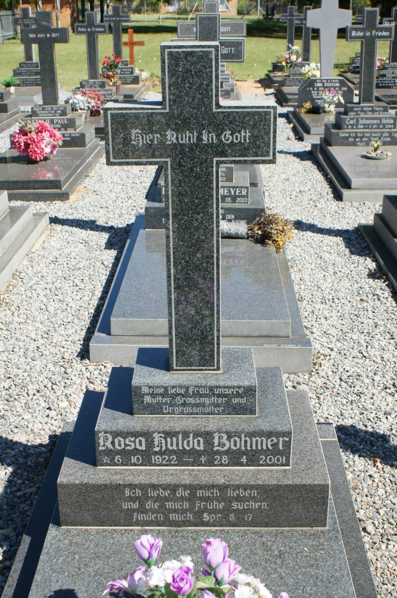 BÖHMER Rosa Hulda 1922-2001