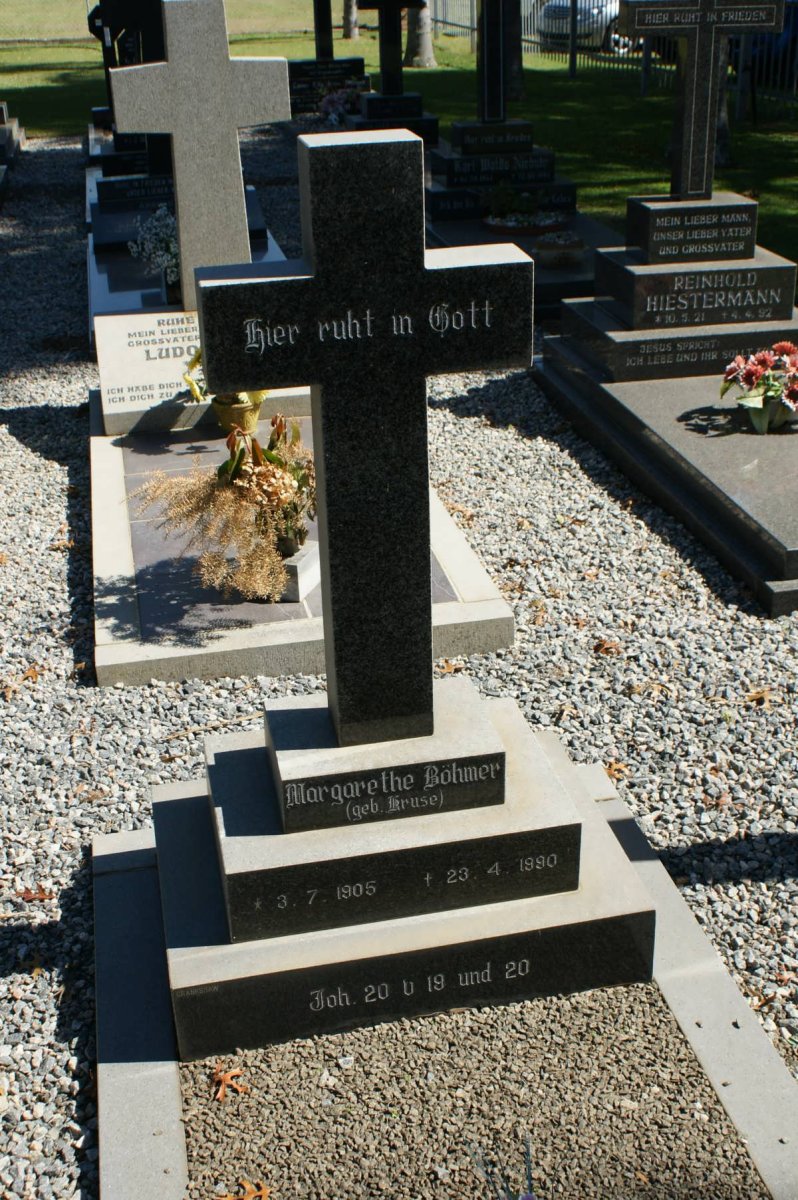 BÖHMER Margarethe nee KRUSE 1905-1990