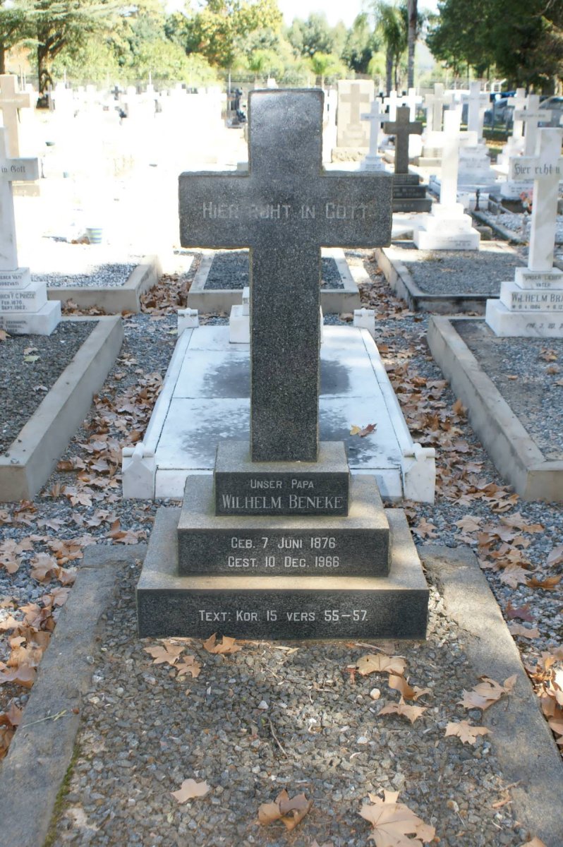 BENEKE Wilhelm 1876-1968