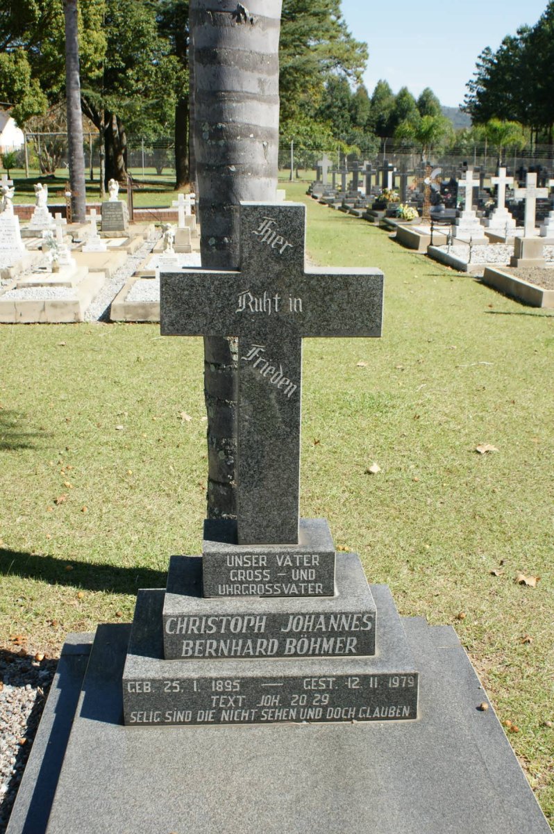 BÖHMER Christof Johannes Bernhard 1895-1979