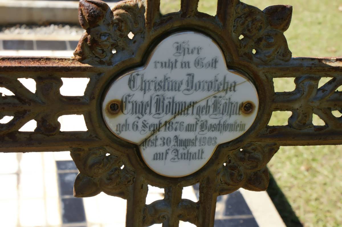 BÖHMER Christine Dorothea Engel nee KÖHNE 1876-1903