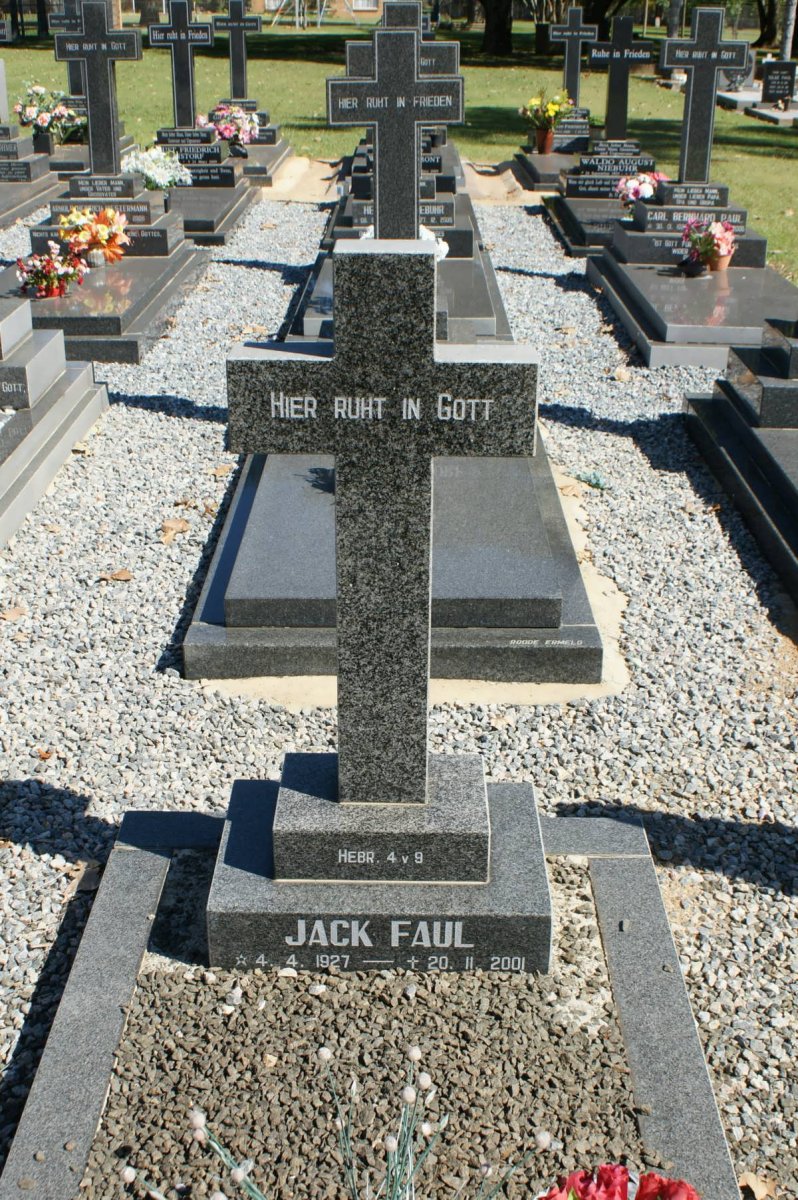 FAUL Jack 1927-2001